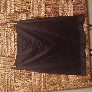 Vintage Ladies Lorraine Half Slip, Black